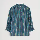 Seasalt Twining Top Painterly Stripe Maritime