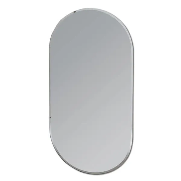 Showerdrape Archway Oval 80 x 40cm Wall Mirror