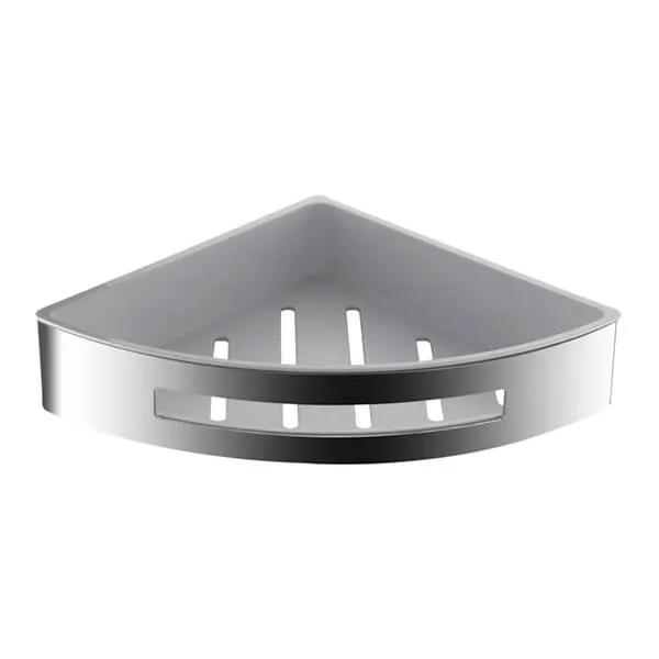 Showerdrape Bagno Chrome Wall Mounted Corner Basket