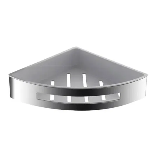 Showerdrape Bagno Chrome Wall Mounted Corner Basket