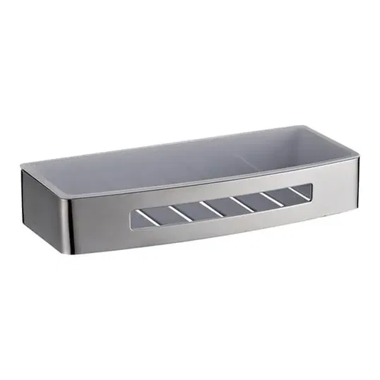 Showerdrape Bagno Chrome Wall Mounted Rectangular Basket