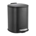 Showerdrape Capri Black 3L Bathroom Pedal Bin