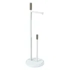 Showerdrape Chester White Toilet Roll Holder & Spare Paper Holder Combination
