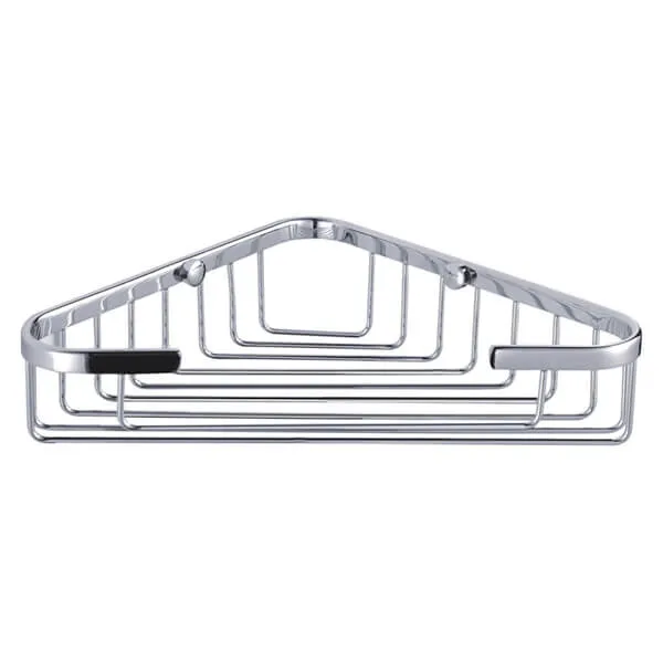 Showerdrape Clasico Wall Mounted Stainless Steel Large Corner Basket