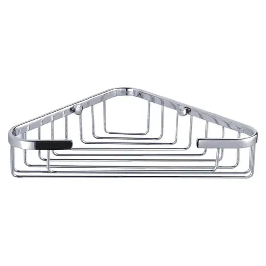 Showerdrape Clasico Wall Mounted Stainless Steel Large Corner Basket