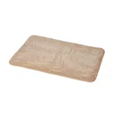 Showerdrape Clover Mocha Memory Foam 80 x 50cm Bath Mat