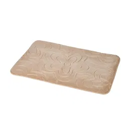 Showerdrape Clover Mocha Memory Foam 80 x 50cm Bath Mat