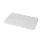 Showerdrape Clover White Memory Foam 80 x 50cm Bath Mat