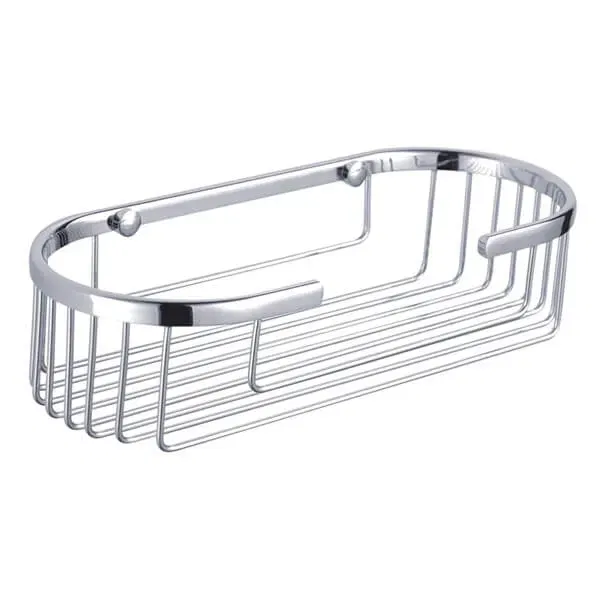 Showerdrape Clasico Wall Mounted Stainless Steel Oval Basket