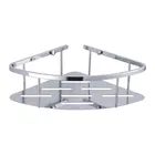 Showerdrape Contempo Wall Mounted Stainless Steel Large Corner Basket
