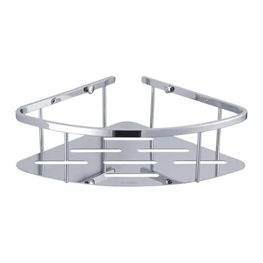 Showerdrape Contempo Wall Mounted Stainless Steel Large Corner Basket
