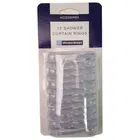 Showerdrape 12 Clear Shower Curtain Rings