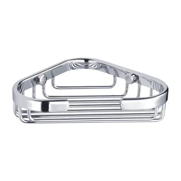 Showerdrape Clasico Stainless Steel Wall Mounted Small Corner Basket