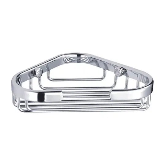 Showerdrape Clasico Stainless Steel Wall Mounted Small Corner Basket