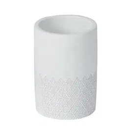 Showerdrape Chantilly White Tumbler