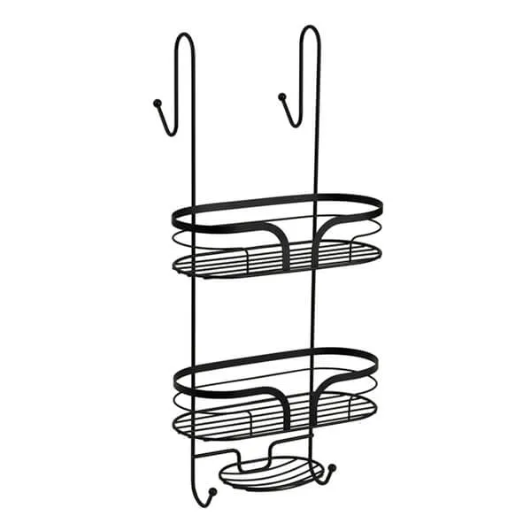 Showerdrape Dante Black Hanging Shower Caddy