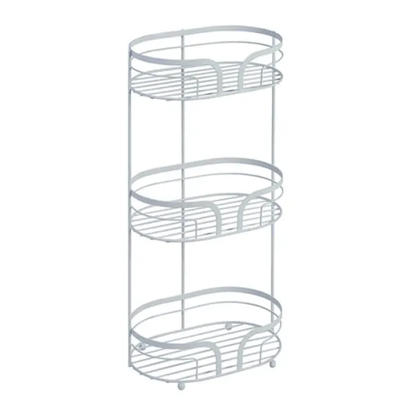 Showerdrape Dante White Floor Caddy