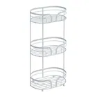 Showerdrape Dante White Floor Caddy