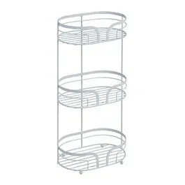 Showerdrape Dante White Floor Caddy