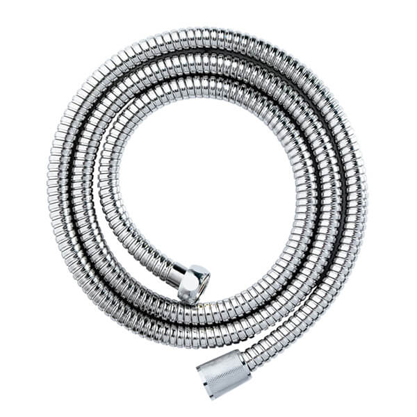 Showerdrape Double Spiral Chrome 1.5m x 8mm Shower Hose