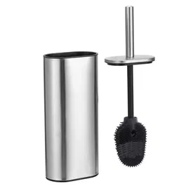 Showerdrape Fortuna Satin Stainless Steel Toilet Brush & Holder