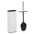 Showerdrape Fortuna White Stainless Steel Toilet Brush & Holder