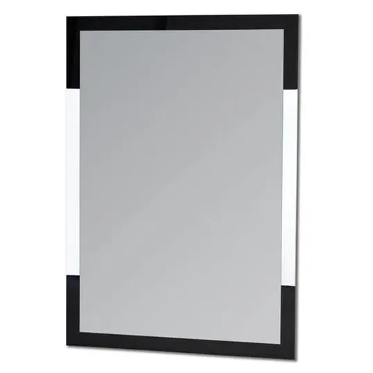 Showerdrape Hampstead Rectangular Wall Black Framed 70 x 50cm Bathroom Mirror