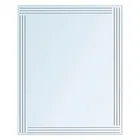 Showerdrape Kensington Wall Mounted Diamond Cut 60 x 45cm Bathroom Mirror