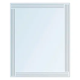 Showerdrape Kensington Wall Mounted Diamond Cut 60 x 45cm Bathroom Mirror