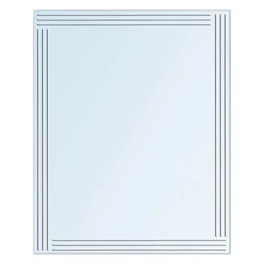 Showerdrape Kensington Wall Mounted Diamond Cut 60 x 45cm Bathroom Mirror