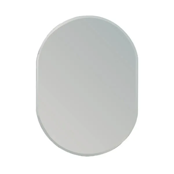 Showerdrape Lincoln Small Oval Wall Mounted 60 x 45cm Bathroom Mirror