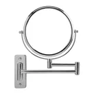 Showerdrape Lindos 3x Magnifying Chrome Extendable Wall Mounted Shaving Mirror
