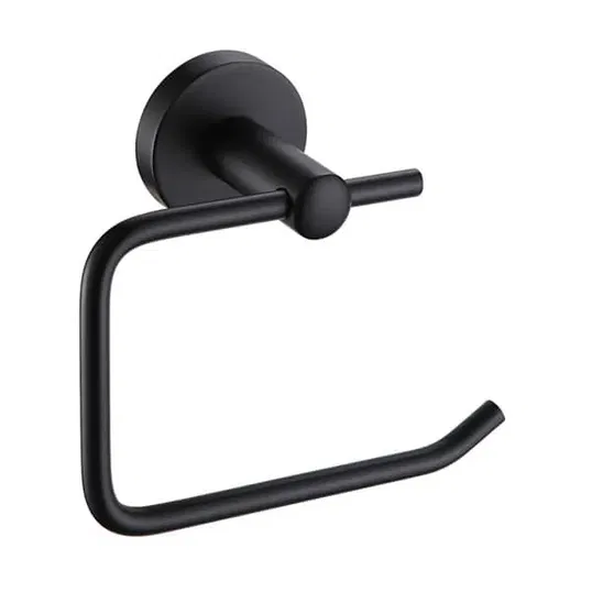 Showerdrape Modernity Black Stainless Steel Wall Mounted Toilet Roll Holder