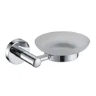 Showerdrape Modernity Chrome Stainless Steel & Frosted Glass Wall Mounted Soap Dish