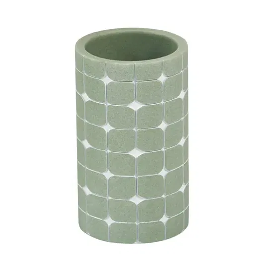 Showerdrape Mosaica Pistachio Tumbler