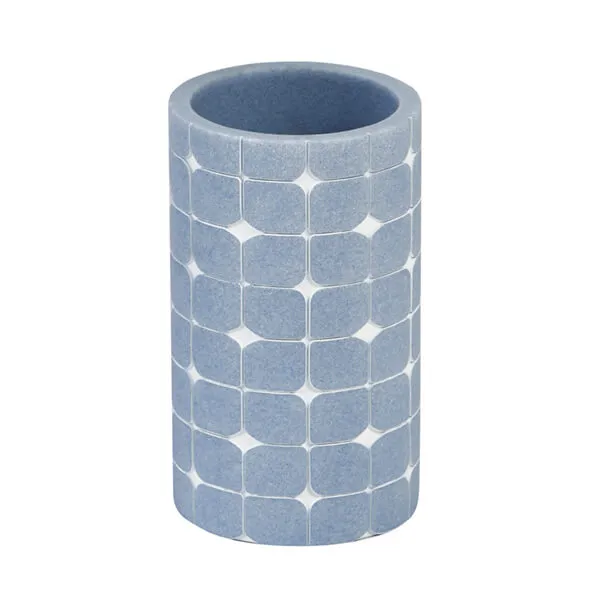 Showerdrape Mosaica Sky Blue Tumbler
