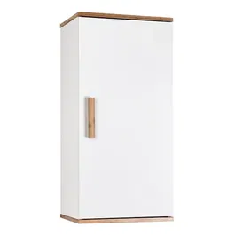 Showerdrape Nola Bamboo/White Single Wall Bathroom Cabinet