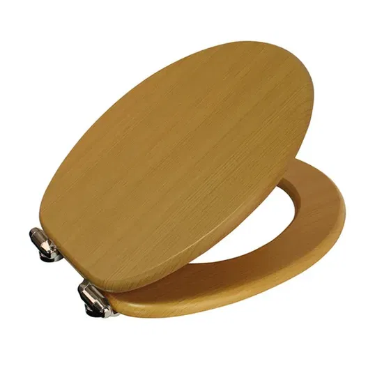 Showerdrape Norfolk Soft-Close Beech Toilet Seat