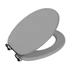 Showerdrape Norfolk Soft-Close Grey/Chrome Toilet Seat