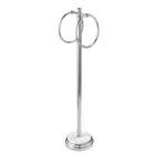 Showerdrape Opera White/Chrome Freestanding Double Towel Ring