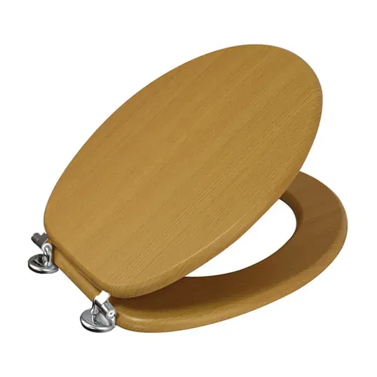 Showerdrape Oxford Beech Toilet Seat