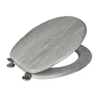 Showerdrape Oxford Grey Oak Toilet Seat