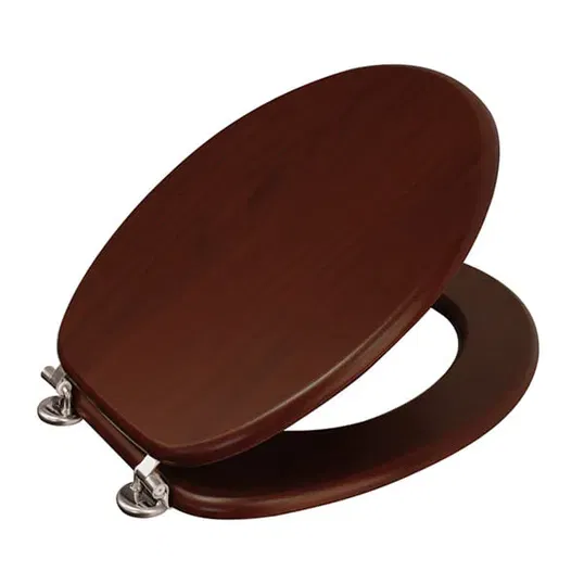 Showerdrape Oxford Mahogany Toilet Seat