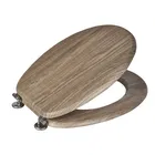 Showerdrape Oxford Rust Oak Toilet Seat