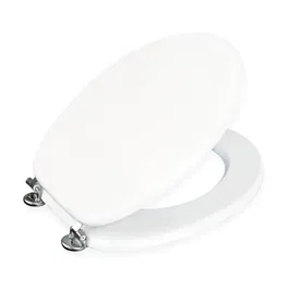 Showerdrape Oxford White/Chrome Toilet Seat