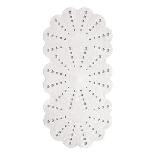 Showerdrape Petal White Anti-Slip 74cm x 36cm Bath Mat