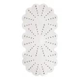 Showerdrape Petal White Anti-Slip 74cm x 36cm Bath Mat