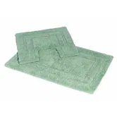 Showerdrape Pinnacle Spearmint 2 Piece 100% Cotton Bath Mat Set