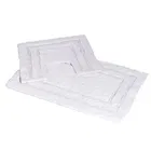 Showerdrape Pinnacle White 2 Piece 100% Cotton Bath Mat Set