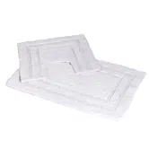 Showerdrape Pinnacle White 2 Piece 100% Cotton Bath Mat Set